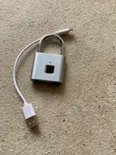 Towode-cerradura de puerta recargable por USB, candado inteligente con huella digital, desbloqueo rápido, Chip de Metal de aleación de Zinc, autodesarrollo, 1/2 Uds.