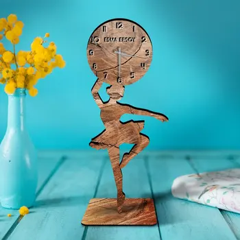 

Personalized Wooden Ballerina Trinket Clock-2
