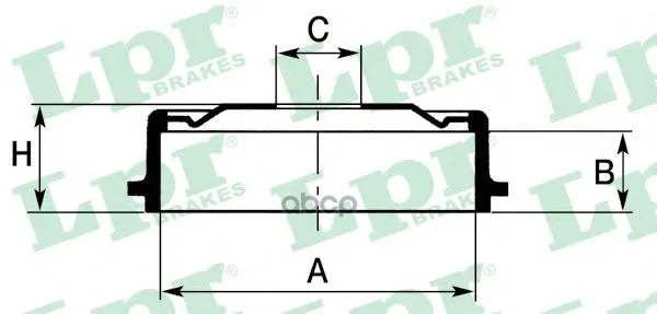 Барабан Тормозн Renault Kangoo 01-/Laguna 95-01/Megane 96-01/Scenic 99-03 Lpr 7d0176 Lpr арт. 7D0176