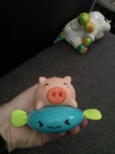 Cerdo de juguete de dibujos animados para bebé, juguete de agua clásico para bebé, Tortuga de natación infantil, cadena enrollada, relojería, juguete de playa para niños, 1 ud.