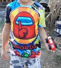 Boys Video-Game Cartoon-Shirts Summer Top Impostor Toddler Kids 4-14Y Tee-Tops 3D