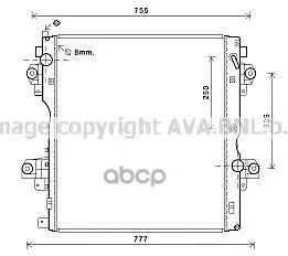 Радиатор Системы Охлаждения Toyota: Land Cruiser 150(Kdj15, Grj15) 3.0 D-4d 09- Акпп Ava арт. TO2604