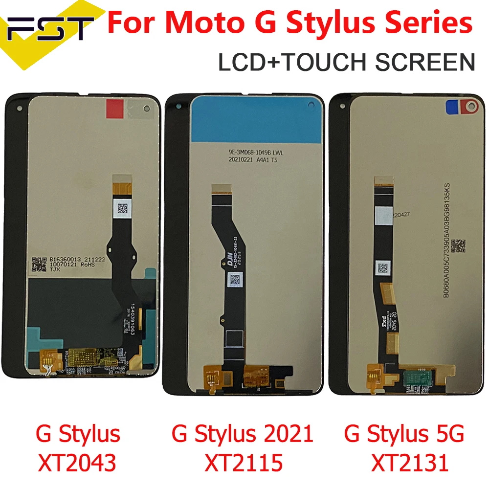 Per Motorola Moto G Stylus Xt2043 Display Lcd Touch Screen Per Motorola G Stylus 2021 Xt2115 Display Lcd G Stylus 5G Xt2131 2022
