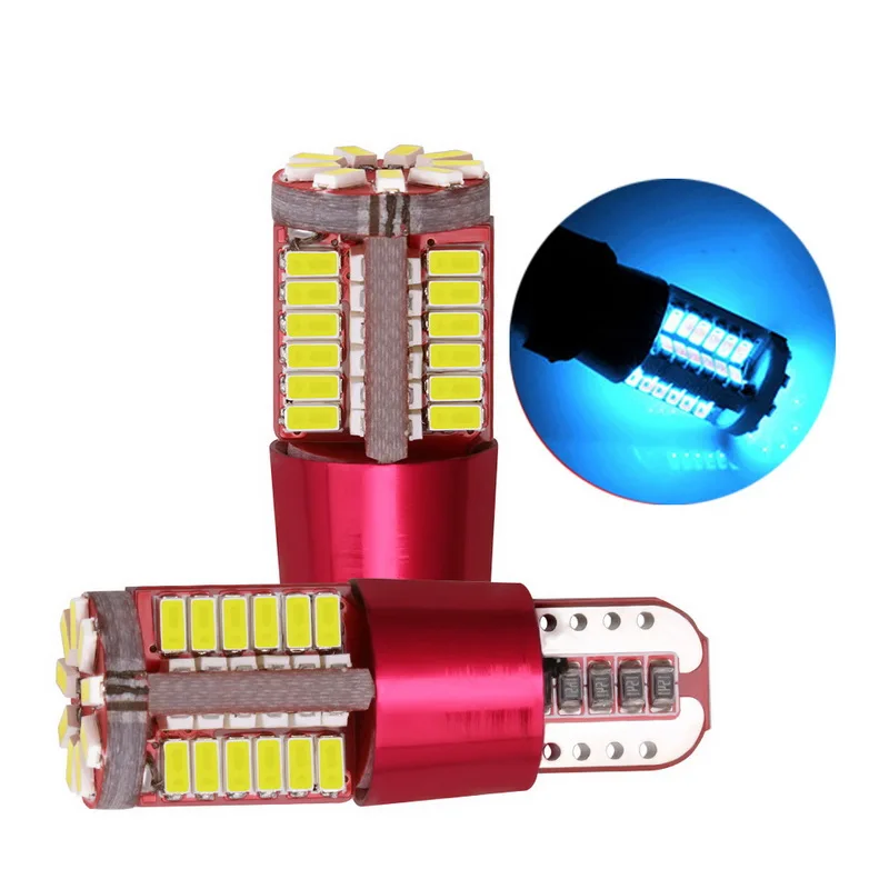 T10 3014 автомобильный декодирующий свет 57SMD бесступенчатое светодиодное дверное освещение широкая лампа декодирование света-2