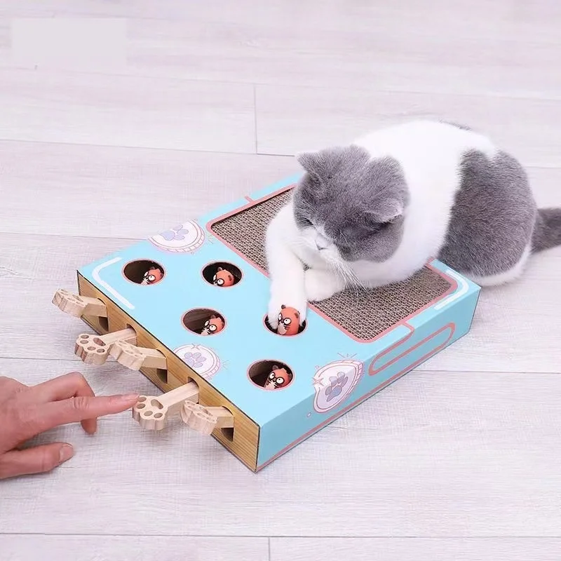 Игрушки для кошек масок коробка мыши владельца взаимодействия с кошками точилка