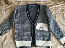 Oversize Cardigans Sweaters Checkered Plaid Colorfaith Fashionable Womens Spring Knitting