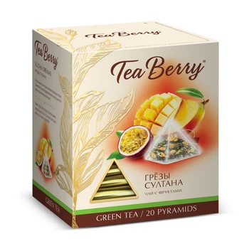 

Tea Berry "dreams of the Sultan", green with additives, 20 Pyramids