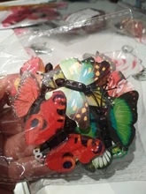 Wedding-Decoration House Artificial Butterfly Plastic 12pcs 8-Colors 5cm Scrapbooking