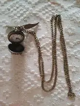 Reloj Retro Steampunk para hombres y mujeres y niños, reloj de bolsillo de cuarzo en forma de bola, suave, a la moda, suéter, alas de Ángel, collar, cadena, regalos