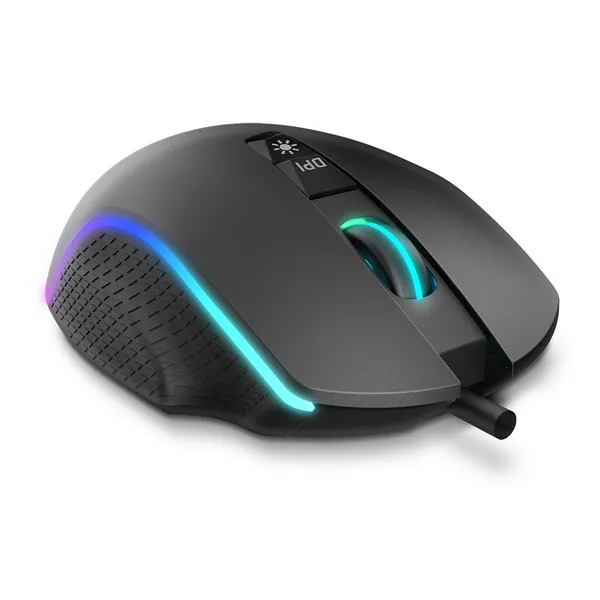 Светодиодный игровой мышь Krom Keos 6400 точек/дюйм RGB черный | Компьютеры и офис