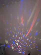 Lamp Children Star Projector Led-Night-Light Rotating-Starry Bedroom Nursery Moon