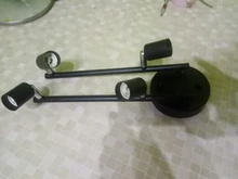 4/6-Heads Chandeliers-Light Gu10-Base Bedroom Living-Room Industrial Black/silver LED