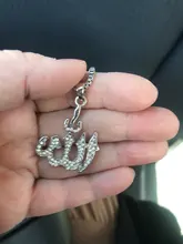 De cristal colgante de collar para regalo collares de cadena suéter Mejores Regalos Alá chapado en oro collar de cadena de ancla Islámica