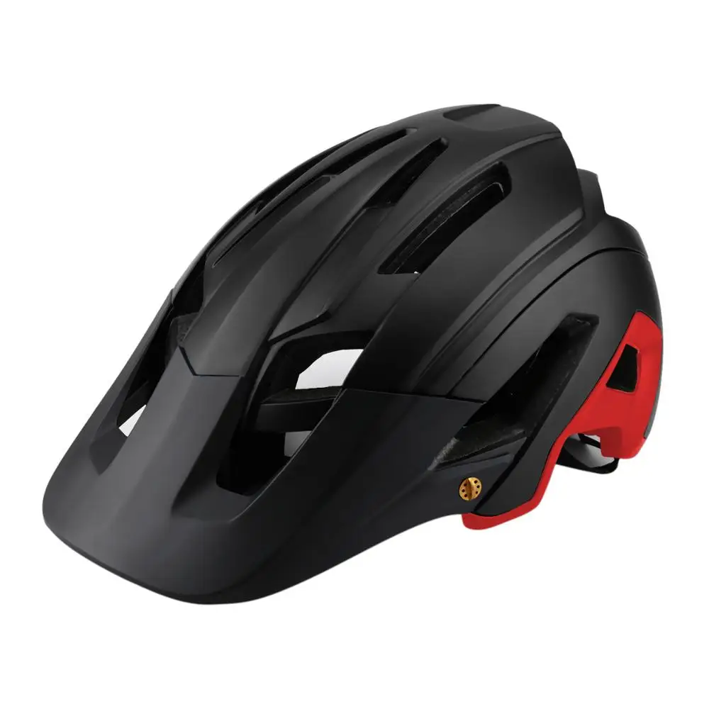 Black red Велосипедный шлем XC для внедорожников Casco Ciclismo, велосипедный шлем BMX для всех видов местности, горные шлемы MTB, дорожный велосипедный шлем, Спортивная Защитная Кепка - Цвет: Black red