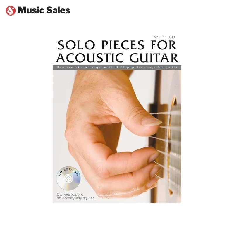 MusicSales AM991353 SOLO PIECES FOR ACOUSTIC GUITAR (CURREY MARK) AGTR BOOK/CD | Канцтовары для офиса и дома