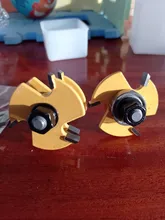 LAVIE 2 pcs 8mm Shank Tongue & Groove Joint Assemble Router Bits T-Slot Milling Cutter