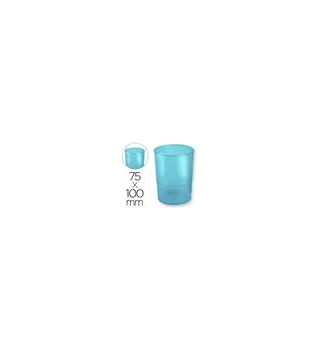 

CUBILETE PORTALAPICES Q-CONNECT plastic blue translucent