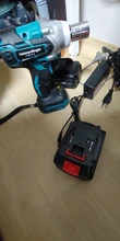 Impact-Wrench Lithium-Ion-Battery Cordless Electric Rechargeable 18V with Two-18v-4.0ah