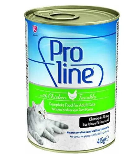 

SUITABLE FOR CAT'S TASTE Pro Line Cat Food Canned Chicken Sauce 415 Gr. FREE SHİPPİNG