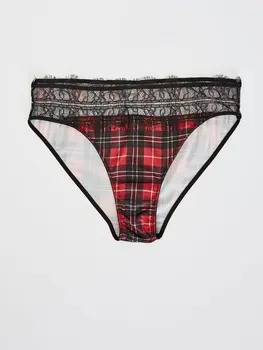 

Lace Detail Patterned Brazilian Panties