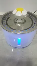Dispenser-Container Fountain Cat-Bowl Water-Level-Display Electric-Water-Feeder Dogs