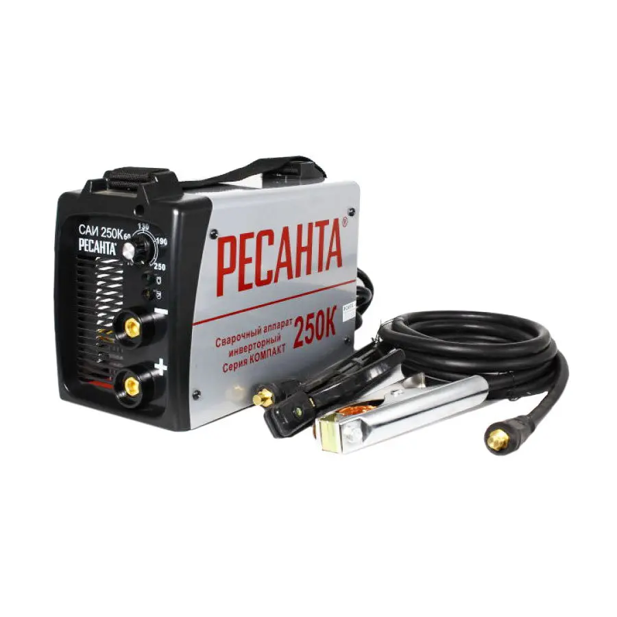 Сварочный инвертор Ресанта САИ 250К (компакт 220 вольт 250 Ампер 5 мм