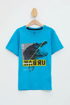 

DeFacto New Boy Fashion Crewneck Short Sleeve Boys Casual Cartoon Print T-Shirt Boys High Quality Tops Summer - K7191A619SM