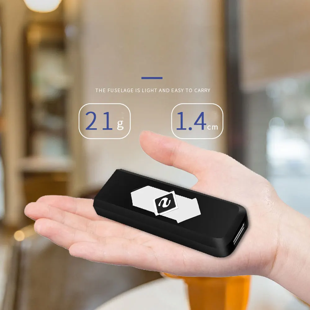 Usb зарядка Зажигалка Ветрозащитная электронная ультратонкая электрическая Бездымная сигарета зажигалка Usb зарядка Зажигалка Ветрозащитная электронная ультратонкая электрическая Бездымная сигарета зажигалка
