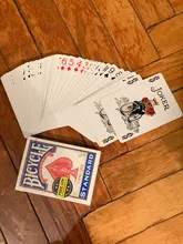 Games Tricks-Props Poker-Card Deck Bicycle Rider-Back Magic Standard-Index Blue 
