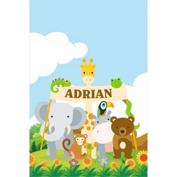 

Blind Iroa Digital Zoo! ROLLER BLINDS TRANSLUCENT PERSONALIZED WITH NAME! (100X170)