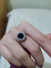 Anillo de princesa de circón azul transparente para mujer, joya de compromiso para fiesta, joyería exquisita, decoración para novia