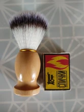 1PC profesional de los hombres brocha de afeitar con mango de madera de Nylon puro para hombres de limpieza de máscara cosméticos herramienta