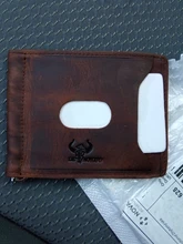 Slim Wallet Money-Clip Mini Purse Front-Pocket Genuine-Leather Design Male Fashion 