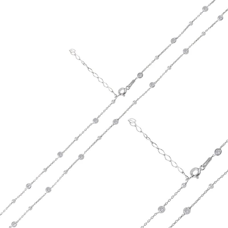 

Armagano 90cm Top & Zircon Crystal Forse Chain Necklace