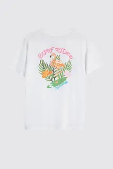 

Trendyol Backpack Printed Boyfriend Knitted T-Shirt TWOSS20TS1803