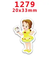 1279 30 шт мультяшный персонаж плоское украшение из смолы PR 1347 - Цвет: 1279