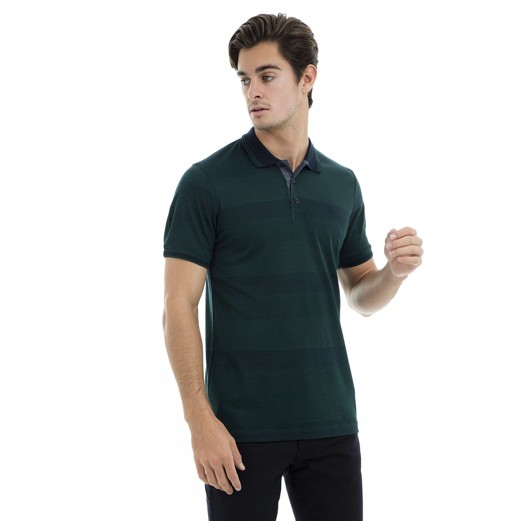 Buratti Polo футболки мужские shirirt 43619052 - Цвет: Темно-зеленый