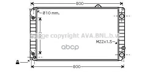 Радиатор Охлаждение Двигател Ava арт. AIA2252