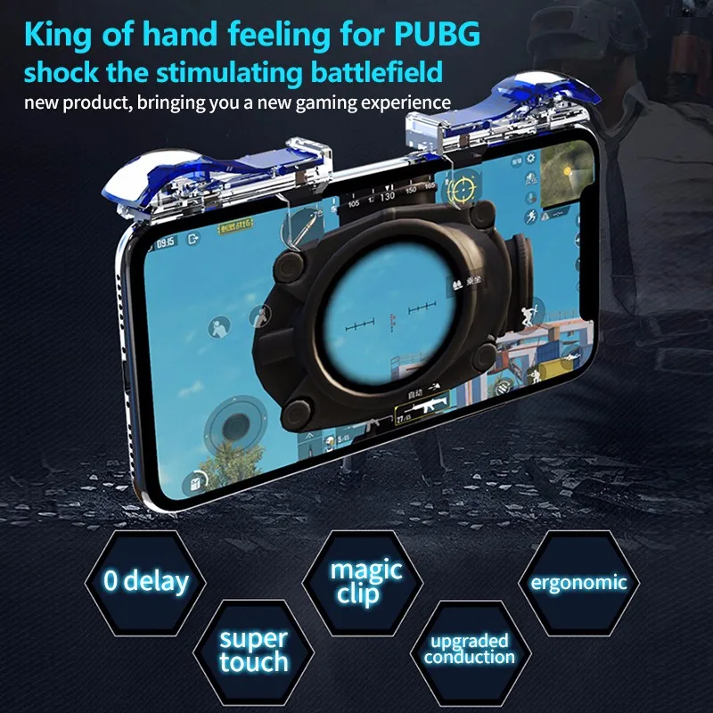HKIIX3 смартфон игровой триггер для мобильных телефонов для PUBG мобильная игра огонь Кнопка Aim ключ L1R1 шутер контроллер игровой коврик для iPhone