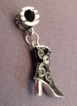 Boosbiy-colgante de cristal con cuentas chapadas en plata para mujer, pulsera con abalorios de corazón, muñeca, marca de bricolaje, 2 uds., gran oferta