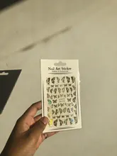 Foils Decorations Adhesive-Sliders Wraps Nail-Transfer-Decals Holographic Butterfly Colorful