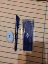 12/20 unid/set bolígrafo de Gel para oficina repuesto borrable Rod pluma borrable lavable 0,5mm azul negro verde de la escuela escribiendo artículos de papelería