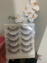 5 par/caja pestañas 3D fibra Artificial mucho pestañas duraderas las mujeres extensión y volumen de pestañas falsas