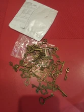 Dulce campana, 40 Uds., llaves pequeñas mezcladas, Vintage, bronce, Metal, aleación de Zinc, colgante encantador fabricación