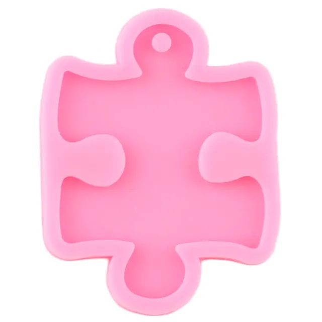 3D -S Puzzle Alakú Kulcstartó Szilikon Penész Diy Kézműves Ékszer Medál Epoxi Gyanta Formák Fondant Cukorka Csokoládé Cupcake Topper - Image 3