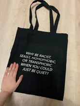 Harajuku camiseta damas bolsos mochilas compra de lona bolsas mujeres Eco reutilizable hombro bolsas de compras