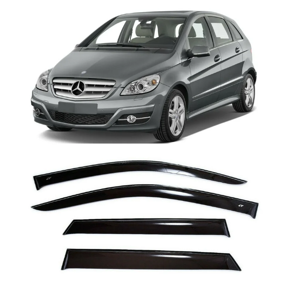 Wind Visor Deflectors Cobra Tuning M34705- Car Ventvisor Door Side - Window Air Guard for Protection Against Snow Sun and Rain Compatible with