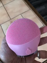 Ultra sonic eléctricos de silicona cepillo de limpieza Facial Sonic cara limpiador limpiando piel Mini lavadora masajeador cepillo recargable