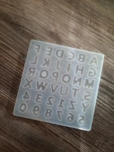 Uppercase-Molde blando de silicona con letra mayúscula, molde blando para alfabeto de resina UV A Z, suministros de Arte de resina epoxi