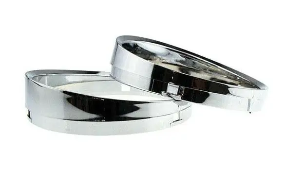 14581 Chrome Dashboard Dial Gauge Rings Bezel Trim - BMW E60 E61 Pre-LCI M5 Style 2